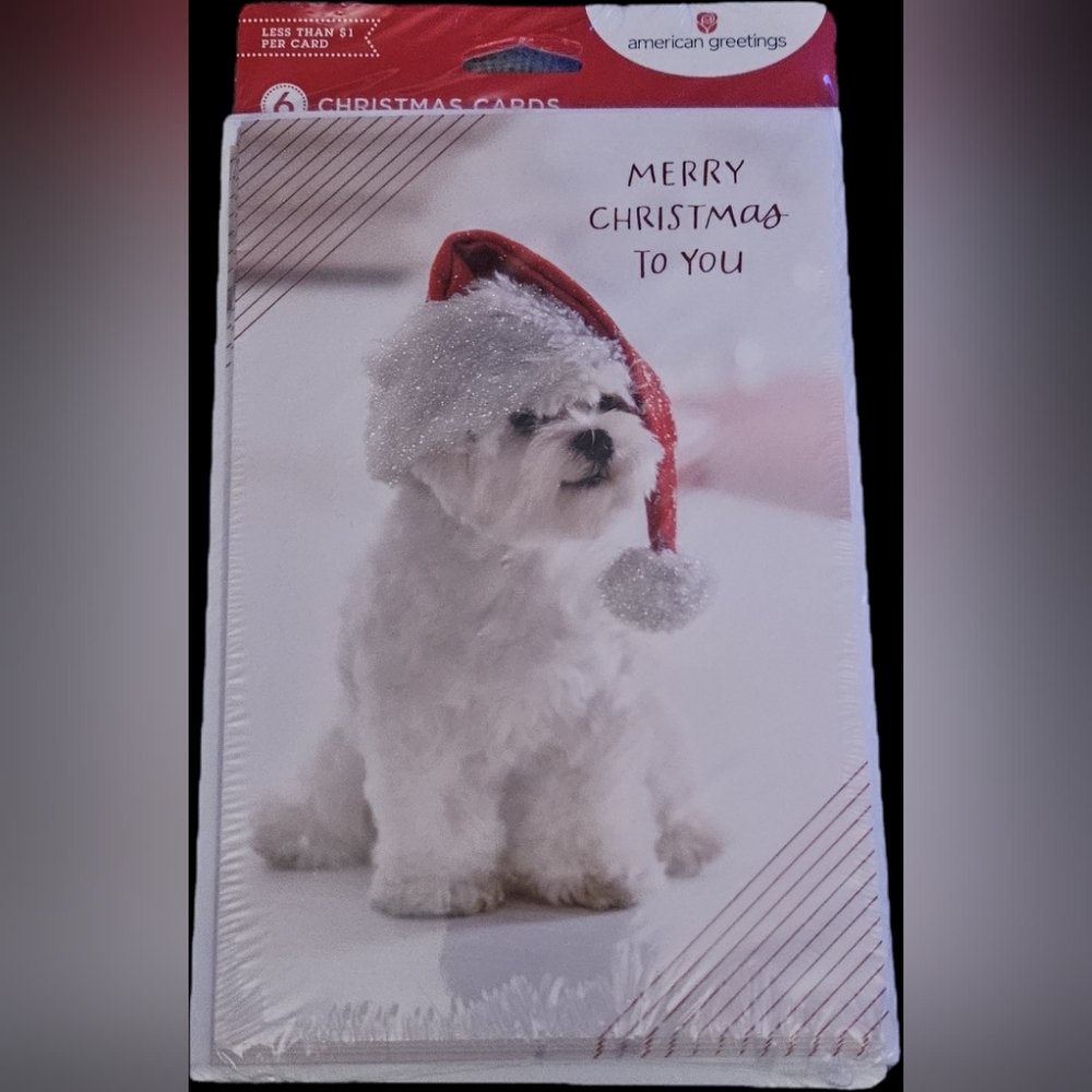 NWT Festive Dog Christmas Card